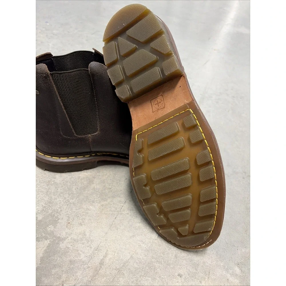Rare Vintage Discontinued Dr. Martens Chelsea Boot 8B91 Waxed Brown Mens 12 Us